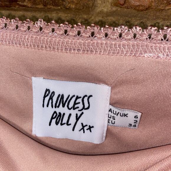 NWOT Princess Polly Mauve Pink Floral Sandra Mini Skirt Women's Size US 2 - Picture 5 of 8